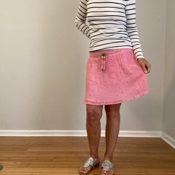 Belle by Alicia Bell Mini Skirt Medium Pink - Picture 8 of 10